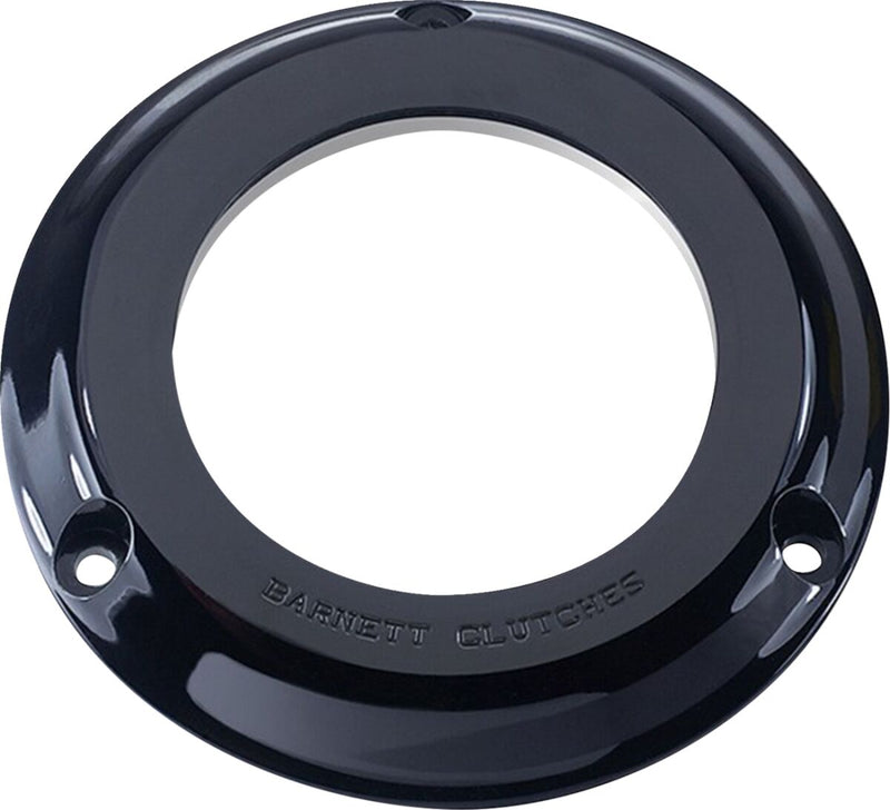Barnett Scorpion Series Derby Cover for 1990-1997 Harley-Davidson Black Clear Billet Aluminium