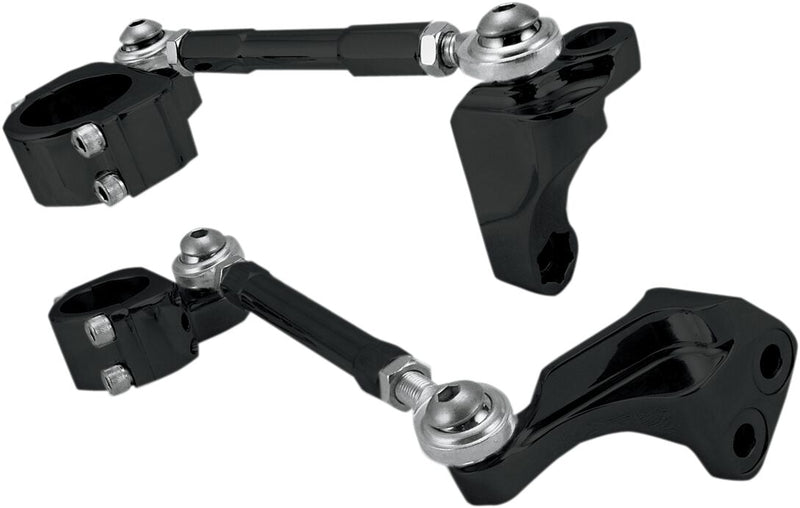 Alloy Art Black Combi Stabiliser Kit for 2006-2017 Harley-Davidson Dyna Motorcycles