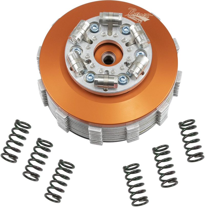 Barnett Scorpion Low-profile Lock-up Clutch - Kit, Hydraulic /  Lock-Up, Billet Aluminum /  Steel - Orange for Harley-Davidson Touring, Softail & Trike 2017-2020