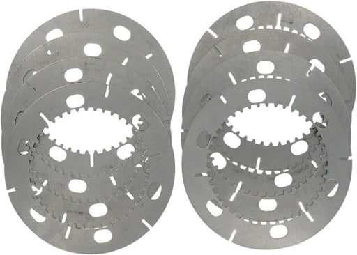 Drag Specialties Steel Drive Plates Clutch Set of 8