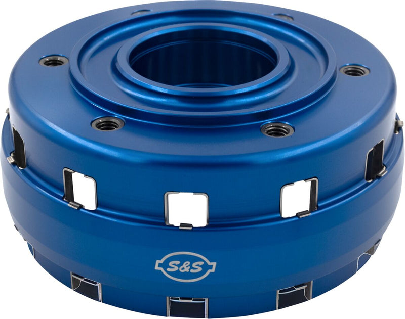 S&S Cycle Clutch Basket Kit for 2019-2026 Harley-Davidson Blue Billet Aluminium #560-0404