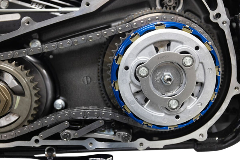 S&S Cycle Clutch Basket Kit for 2019-2026 Harley-Davidson Blue Billet Aluminium