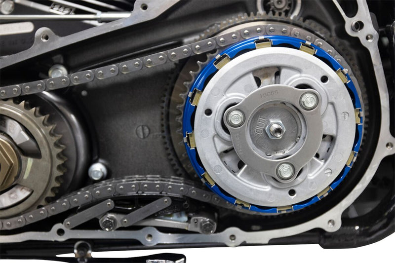 S&S Cycle Clutch Basket Kit for 2019-2026 Harley-Davidson Blue Billet Aluminium