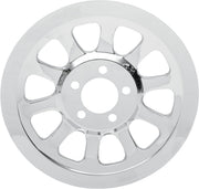 Drag Specialties Chrome Outer Rear Pulley Insert Fits Harley-Davidson Softail Models 2007-2017