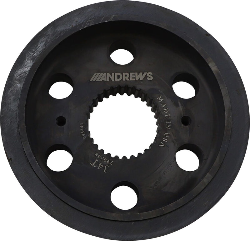 Andrews Belt Drive Transmission Pulley - Steel, Each, Smooth Cruising for Harley-Davidson Touring, Softail, Dyna & Trike 2017-2025