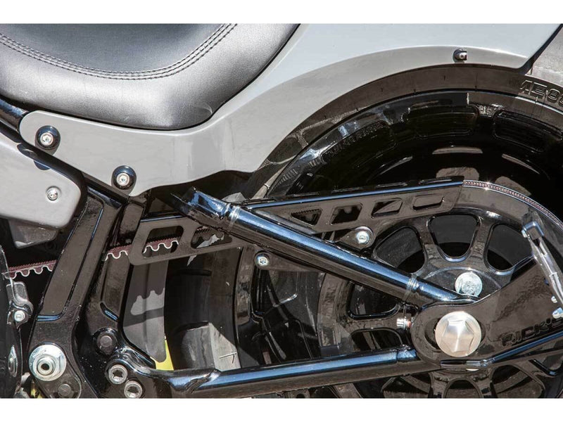 Rick's Motorcycles Belt protection for 2018-2024 Harley-Davidson Belt Guard Black Gloss #S8-BSOR000-SG