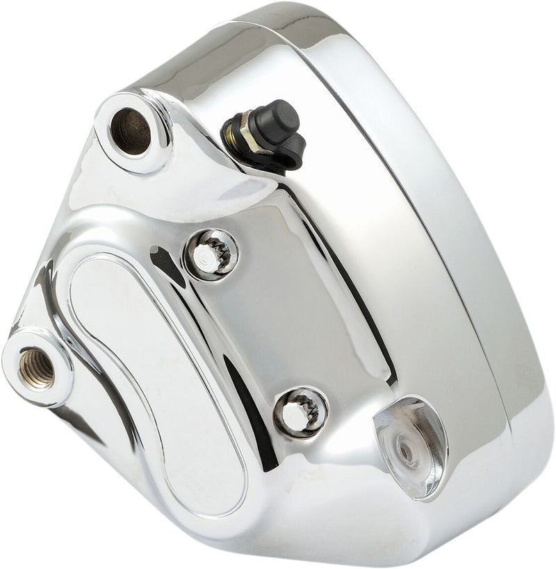 Drag Specialties Chrome 4-Piston Brake Caliper Fits Harley-Davidson Dyna, Softail, Sportster, Touring Models 2000-2007