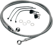Drag Specialties Stainless Steel Brake Line Kit Fits Harley-Davidson Softail Models 1986-1999