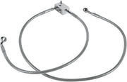 Drag Specialties Stainless Steel Brake Line Kit Fits Harley-Davidson Softail Models 2000-2003