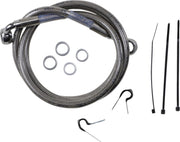 Drag Specialties Stainless Steel Brake Line Kit Fits Harley-Davidson Softail Models 1999-2007