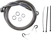 Drag Specialties Stainless Steel Brake Line Kit Fits Harley-Davidson Softail Models 1999-2007