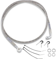 Drag Specialties Stainless Steel Brake Line Kit Fits Harley-Davidson Softail Models 1997-2007