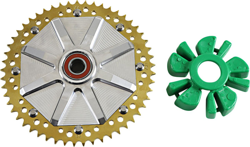 Alloy Art Cush Drive Chain Sprocket - Each - Gold / Machined for Harley-Davidson Touring 2009-2024