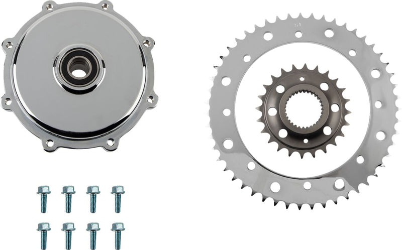 Drag Specialties Conversion Sprocket Kit - Steel - Chrome for Harley-Davidson Touring, Softail & Trike 2017-2020