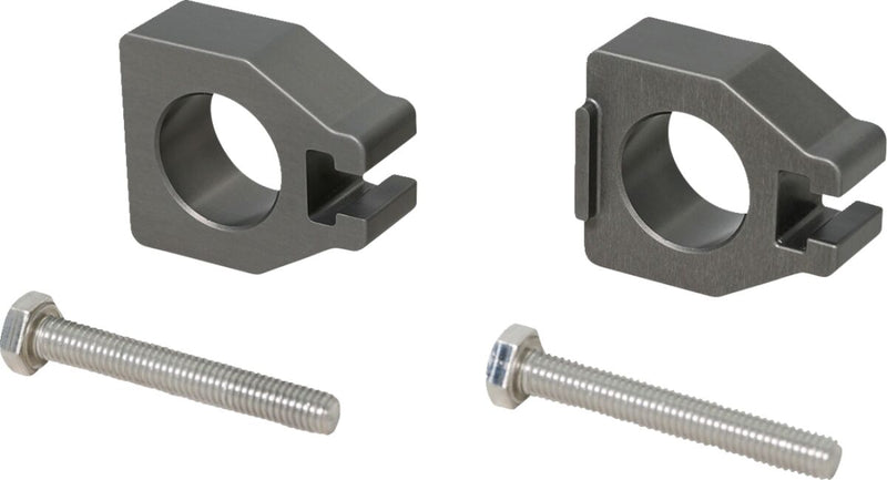 Dynojet-Harley Chain Adjuster Blocks for 2021-2024 Harley-Davidson Anodised Grey 6061-T6 Aluminium Set