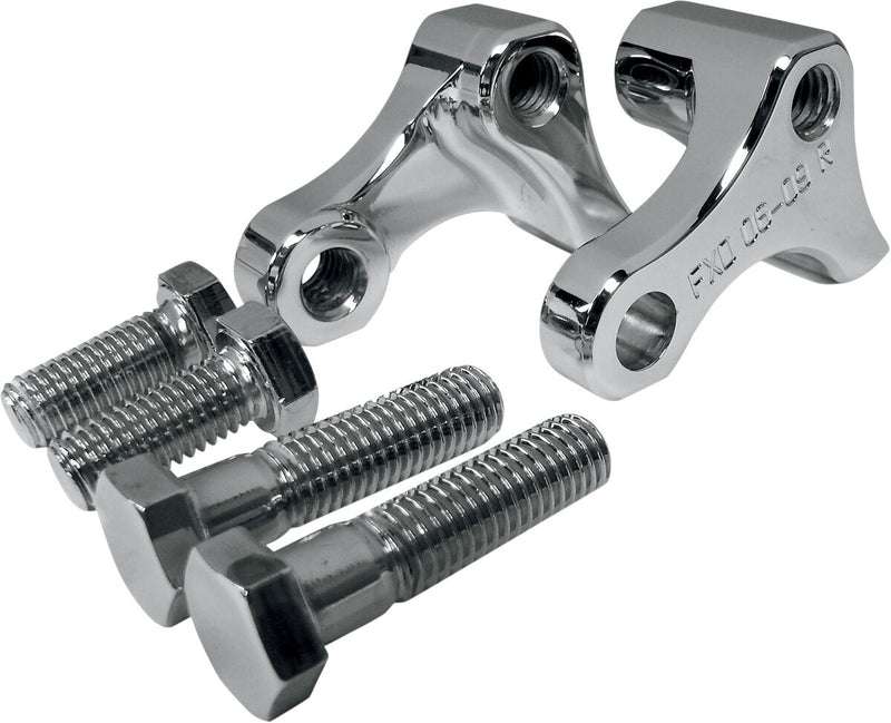 LA Choppers Rear Lowering Kit Chrome Steel #LA-7590-02