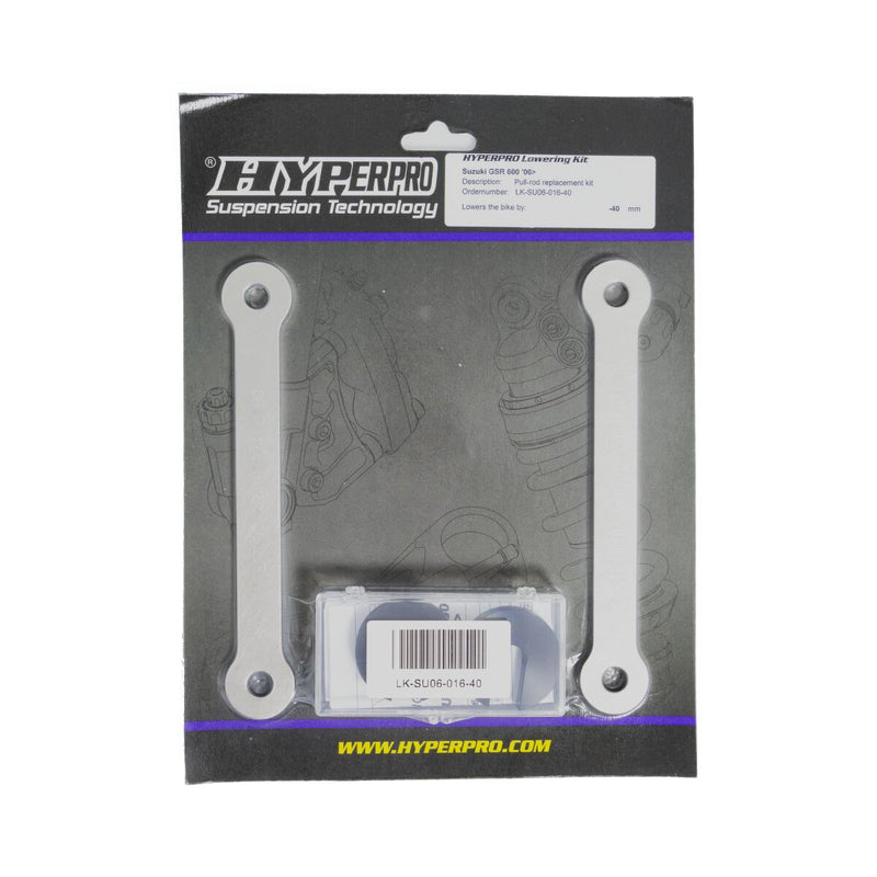 Hyperpro Lowering Kit w/link-system for 2006-2011 SUZUKI GSR 600 Rear Pull Rod Aluminium #LK-SU06-016-40