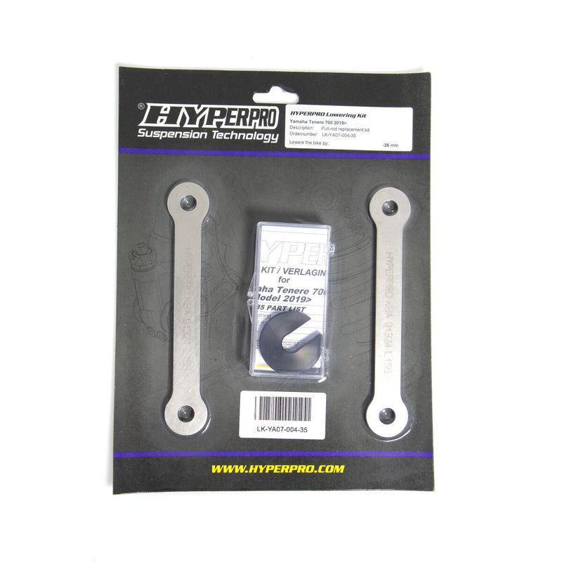 Hyperpro Lowering Kit w/link-system for 2023-2024 HONDA CB 750 ABS Raw Rear Aluminium #LK-HO07-006-25