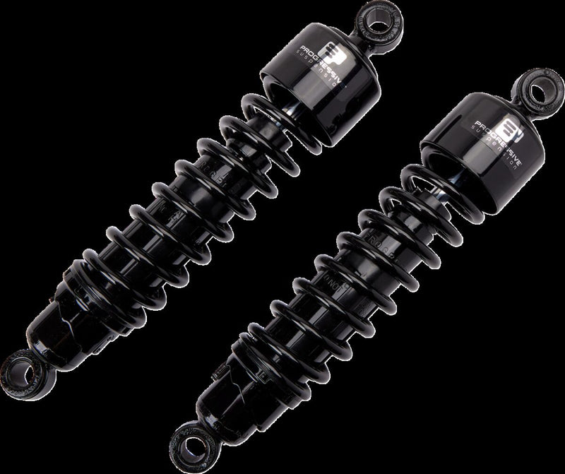 Progressive Suspension Black 412 Series 13" American-Tuned Gas Shocks - 90/130 Spring Rate (lbs/in) for 2006-2026 Harley-Davidson Touring Motorcycles