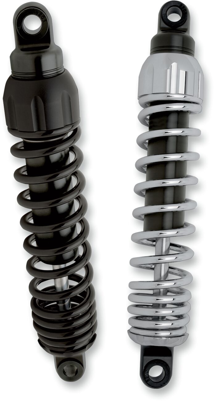 Progressive Suspension Chrome Standard 444 Series 13" Shocks - 90/130 Spring Rate (lbs/in) for Various Various Harley-Davidson Motorcycles (See Fitment List)
