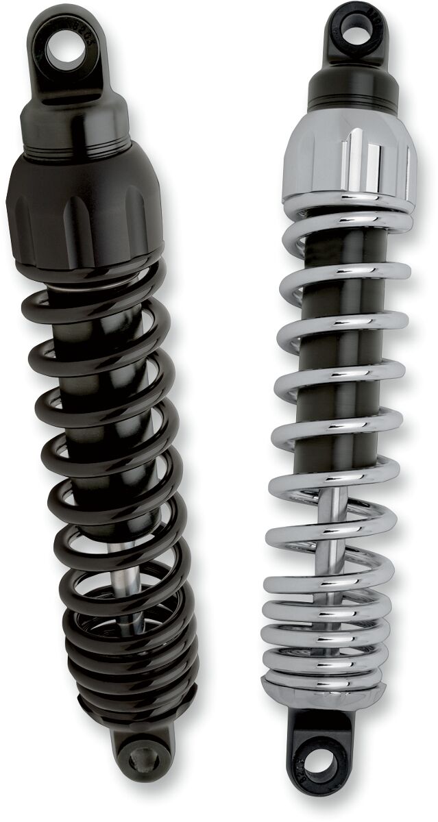 Progressive Suspension Chrome Standard 444 Series 12" Shocks - 210/250 Spring Rate (lbs/in) for 1991-2017 Harley-Davidson Dyna Motorcycles