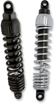 Progressive Suspension Black Standard 444 Series 11" Shocks - 90/130 Spring Rate (lbs/in) for 2004-2022 Harley-Davidson Sportster Motorcycles