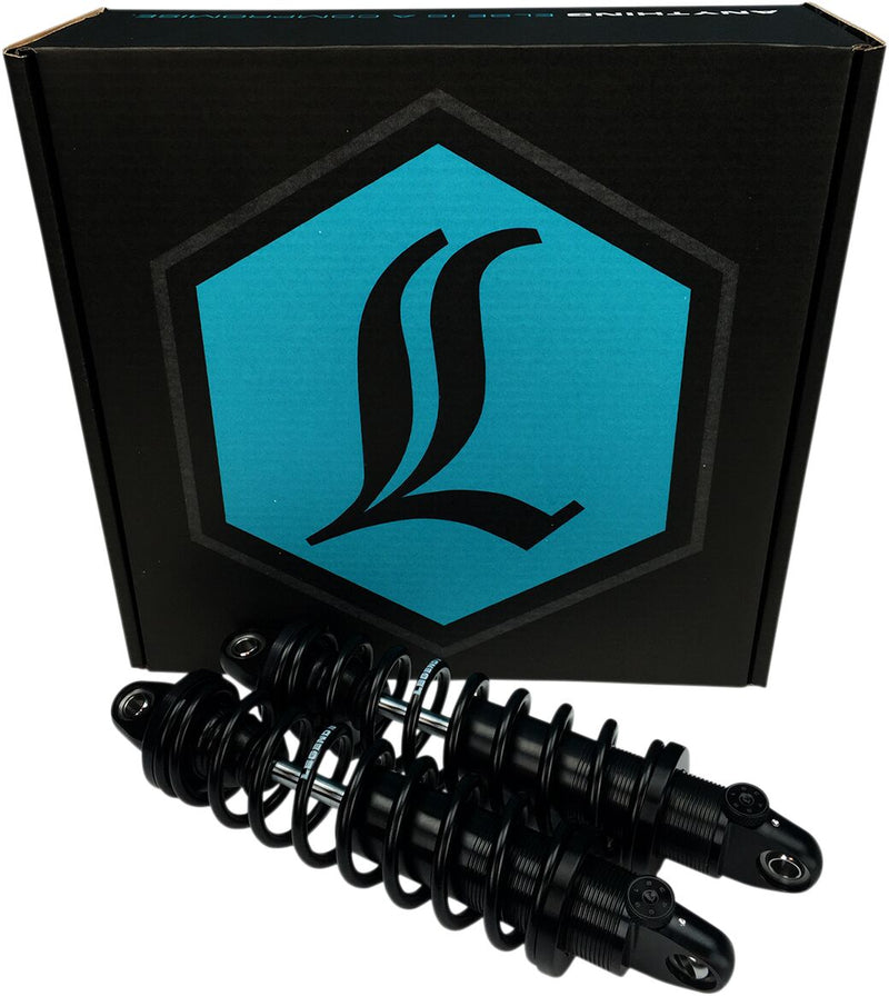 Legend Suspension REVO-A Adjustable V-Rod Coil Suspension Shock Absorber Anodised Black Rear Coilover Twin-Tube Aluminium Pair