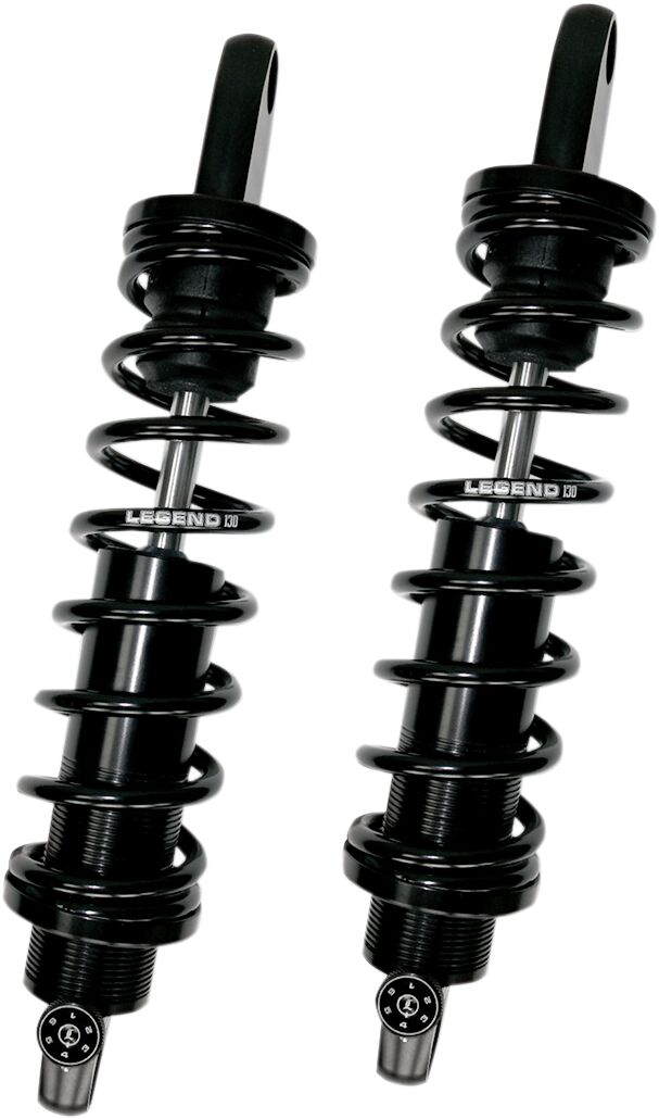 Legend Suspension REVO-A Adjustable V-Rod Coil Suspension Shock Absorber Anodised Black Rear Coilover Twin-Tube Aluminium Pair