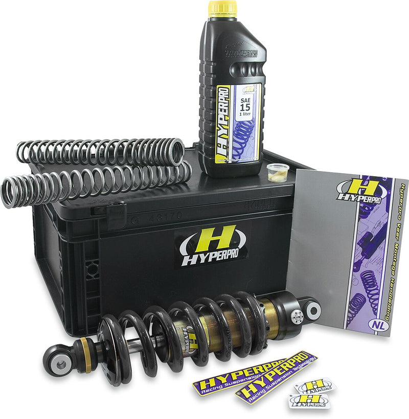 Hyperpro Streetbox for 2008-2016 YAMAHA XT 660 Z Suspension Kit Black Gold Front Rear Aluminium Steel #SB-YA06-0AHP