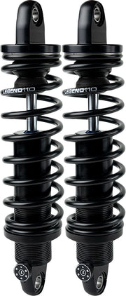 Legend Suspension REVO-A Adjustable XL Coil Suspension Shock Absorber Anodised Black Rear Coilover Twin-Tube Aluminium Pair