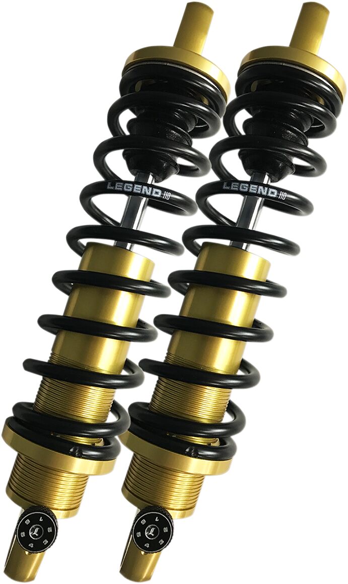 Legend Suspension REVO-A Adjustable FL Coil Suspension Shock Absorber Anodised Gold Rear Coilover Twin-Tube Billet Aluminium Pair