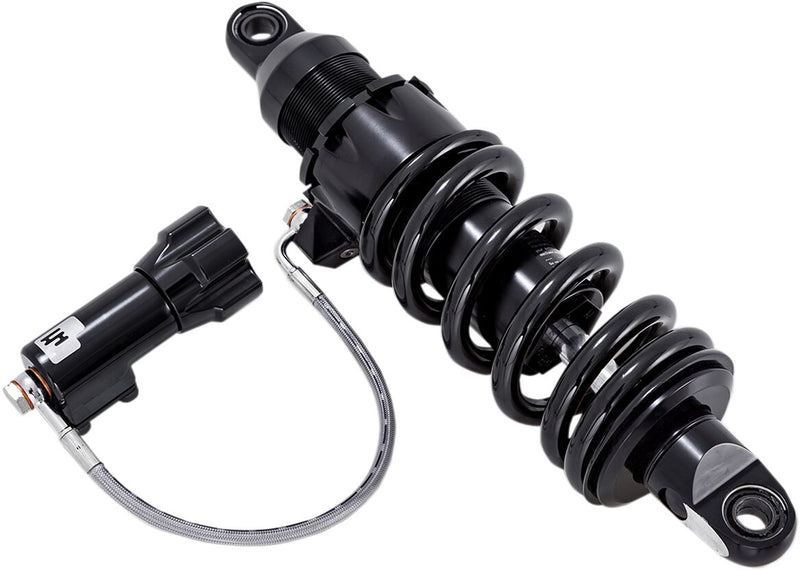 Progressive Suspension Black 13.5 in. Standard Duty 465 Series Shock w/RAP (Remote Adjust Pre-Load) for 2018-2026 Harley-Davidson Softail Motorcycles