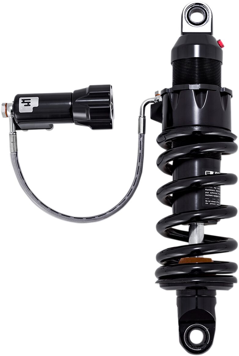 Progressive Suspension 465 Series Shock with Remote Adjustable Preload - Aluminum, Each, Coilover Monotube - Anodized / Black for Harley-Davidson Softail, Dyna & FXR 2018-2026