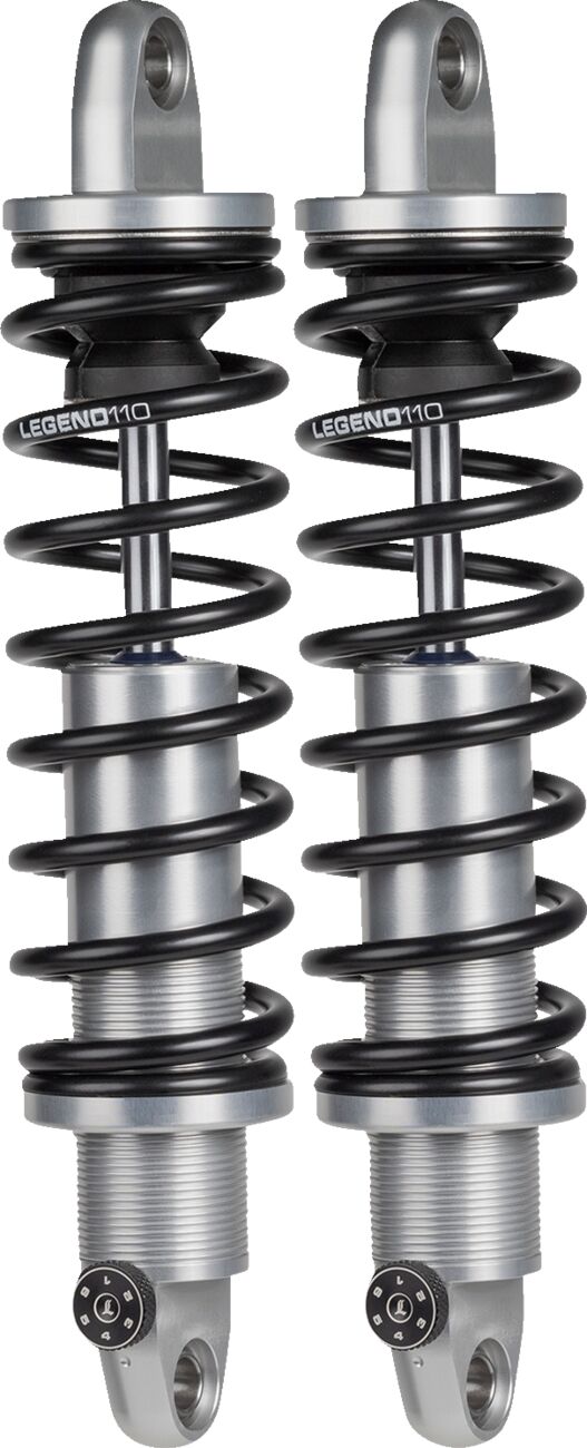 Legend Suspension REVO-A Adjustable FL Coil Suspension Shock Absorber Anodised Clear Rear Coilover Twin-Tube Billet Aluminium Pair
