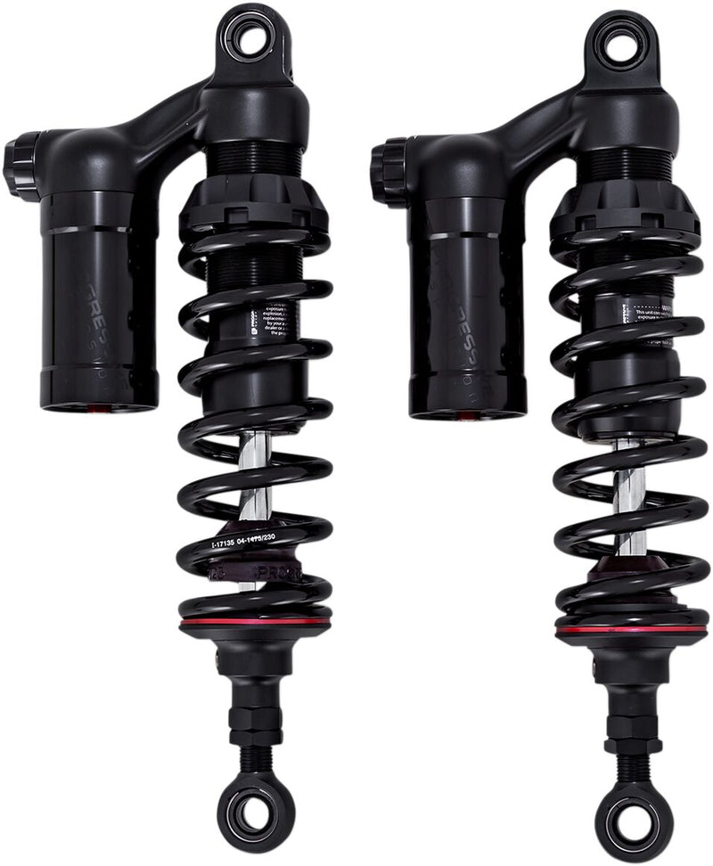 Progressive Suspension Black 990 Sport Series 13.5" Piggyback Reservoir Shocks for 1999-2005 Harley-Davidson Dyna Motorcycles