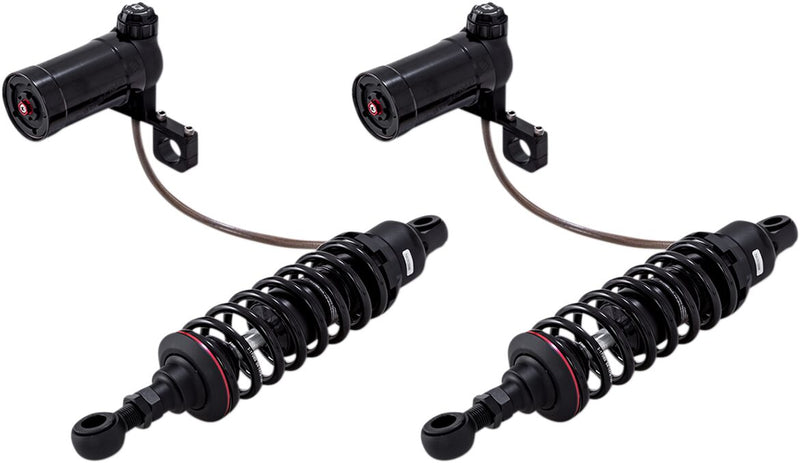 Progressive Suspension 990 Series Shocks with Remote Reservoir - Coilover Monotube, Pair, Aluminum for Harley-Davidson Touring & Softail 1993-2026