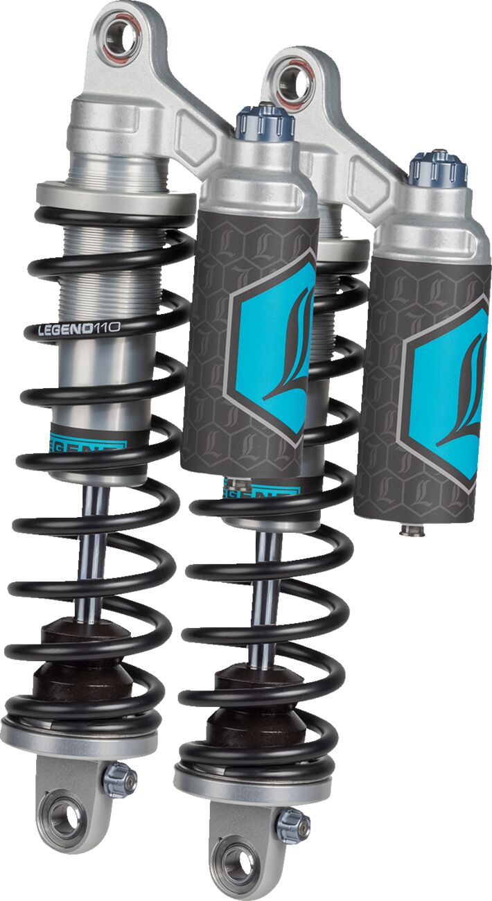 Legend Suspension Legend REVO ARC Piggyback Coil Suspension for FXD Models Shock Absorber Clear Rear Pair