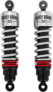 Burly Brand Slammer Plus Shock Kit In Chrome For Harley-Davidson 1980-2021 Touring Motorcycles