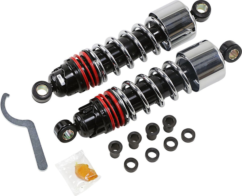 Burly Brand Slammer Plus Shocks - Kit - Chrome for Harley-Davidson Sportster 2007-2022
