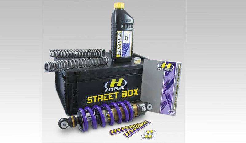 Hyperpro Streetbox for 2014-2016 YAMAHA MT-09 Suspension Kit Black Gold Front Rear #SB-YA09-6AC-AP