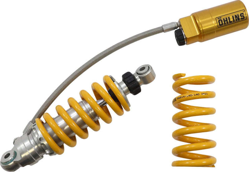 Ohlins STX Piggyback S36 Mini Shock for 2021-2026 HONDA MSX 125 ABS Shock Absorber Chrome Yellow Rear Coilover Monotube Steel