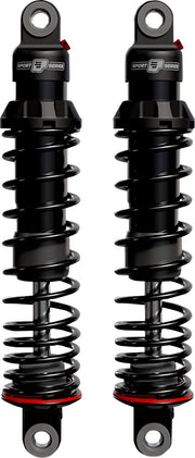 Progressive Suspension 494 Sport Series Shocks for 2006-2017 Harley-Davidson Shock Absorber Black Bearing Pair #494-1001