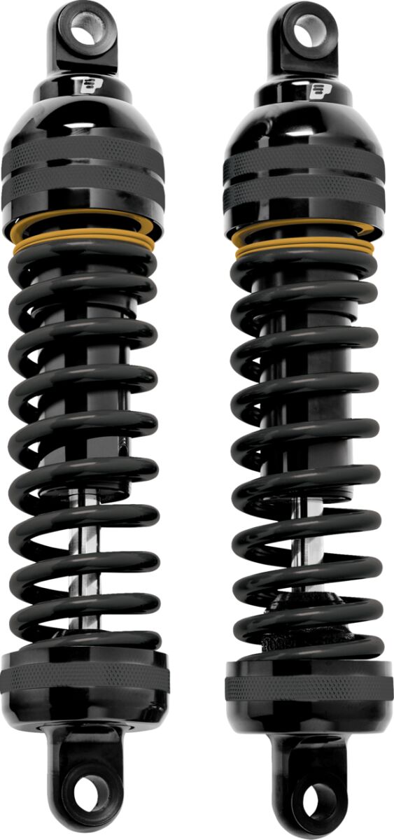 Progressive Suspension 944 Ultra Touring Shocks for 1980, 1983-2025 Harley-Davidson 944 FST Shock Absorber Black Gold Coilover Monotube Aluminium Pair