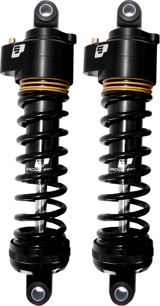Progressive Suspension 944 Series Shocks for 1980, 1983-2026 Harley-Davidson Shock Absorber Black Gold Pair