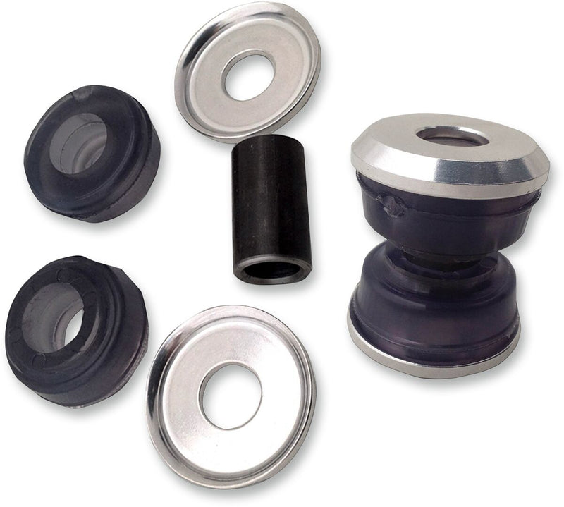 Alloy Art Gooden-tite Softail Shock Bushing Kit - Aluminum /  Polyurethane /  Rubber /  Steel - Silver for Harley-Davidson Softail 2000-2017