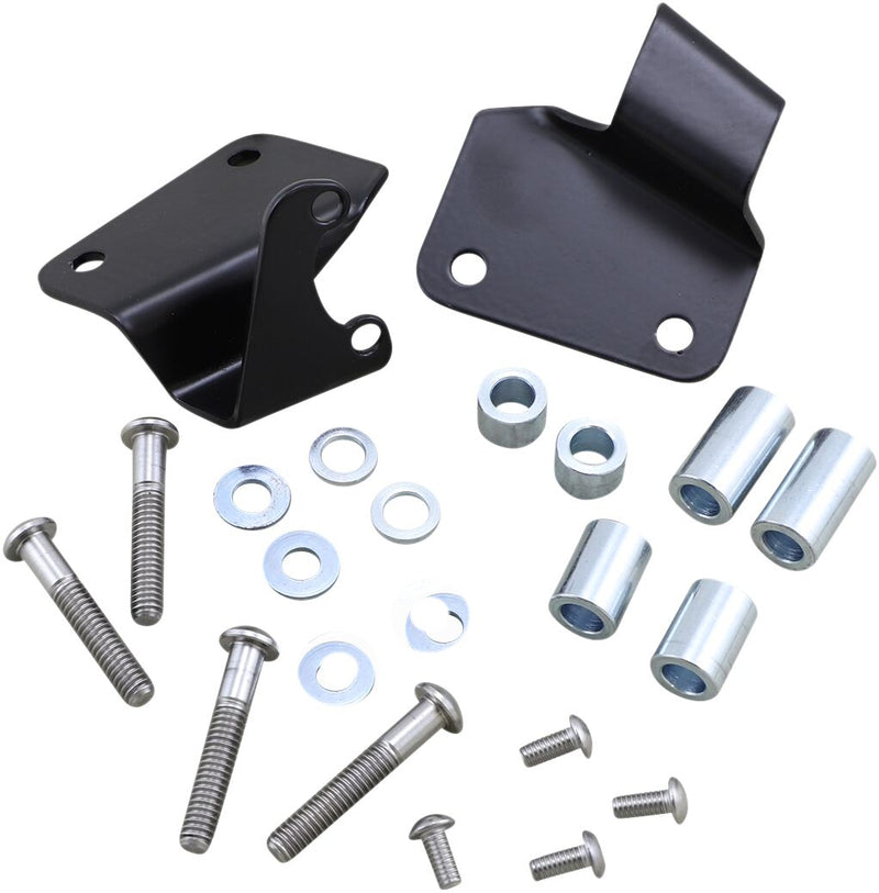 Progressive Suspension Reservoir Mounting Bracket - Kit - Black for Harley-Davidson Touring & Softail 2009-2025