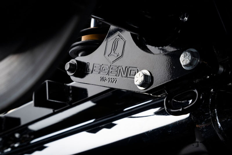 Legend Suspension M8 Trike Rear Lift Kit for 2017-2025 Harley-Davidson Black Powder-Coated Steel Pair #1313-0247
