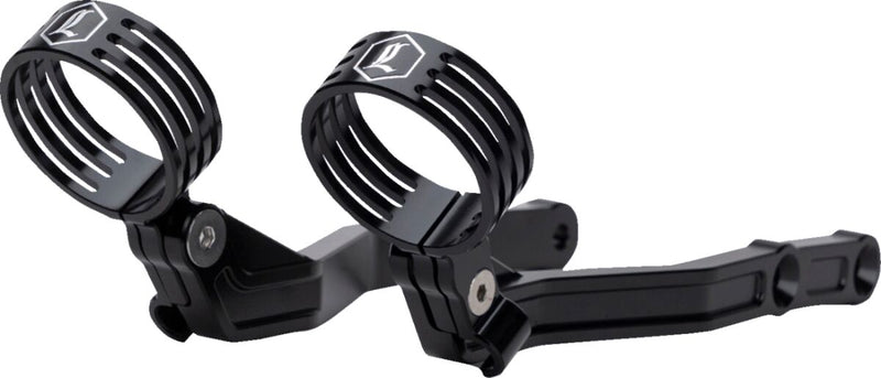 Legend Suspension REVO ARC Billet Remote Reservoir External Mounts for 2014-2025 Harley-Davidson Mounting Kit Black Pair #1313-0274