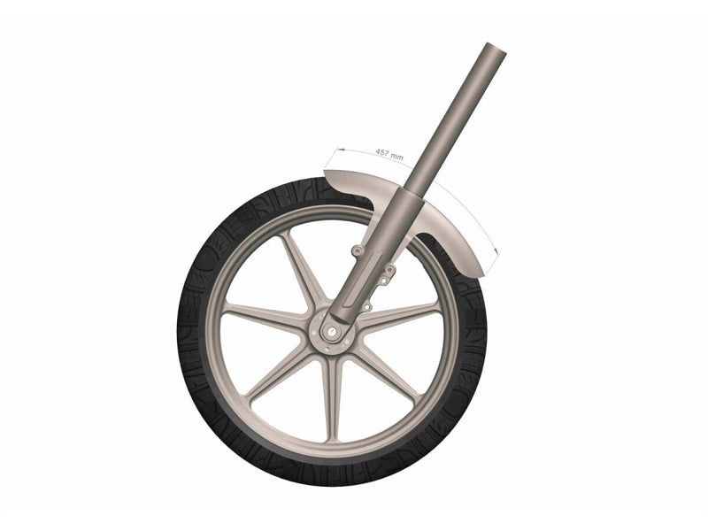 Rick's Motorcycles Front Fender Touring for 2014-2016, 2021-2023 Harley-Davidson Raw Replacement Steel Kit