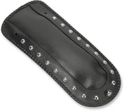 Mustang Seats Studded Fender Bib for Solo Seat for 2000-2003,2005-2017 Harley-Davidson Softail Black| Chrome
